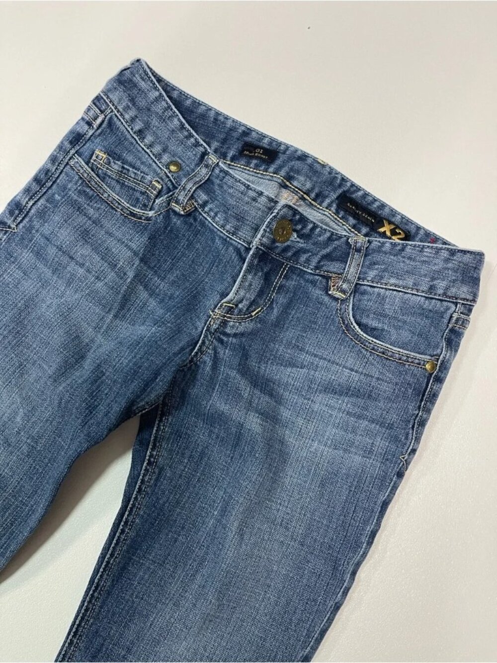 EXPRESS Y2K Zelda Skinny Quality Denim Iconic Express Lion Jeans Women’s Size 2 - Picture 5 of 12